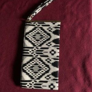 Black and White Wristlet